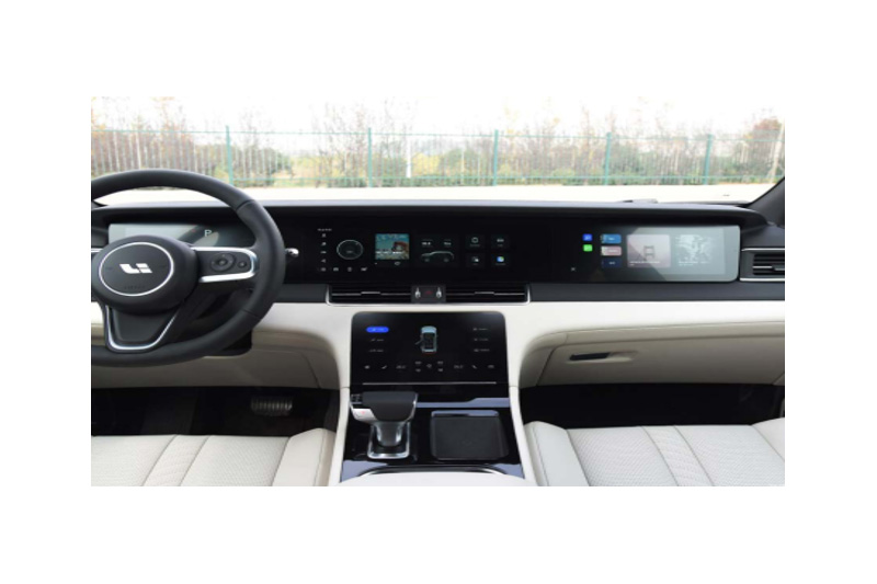 一體三屏汽車中控防護玻璃